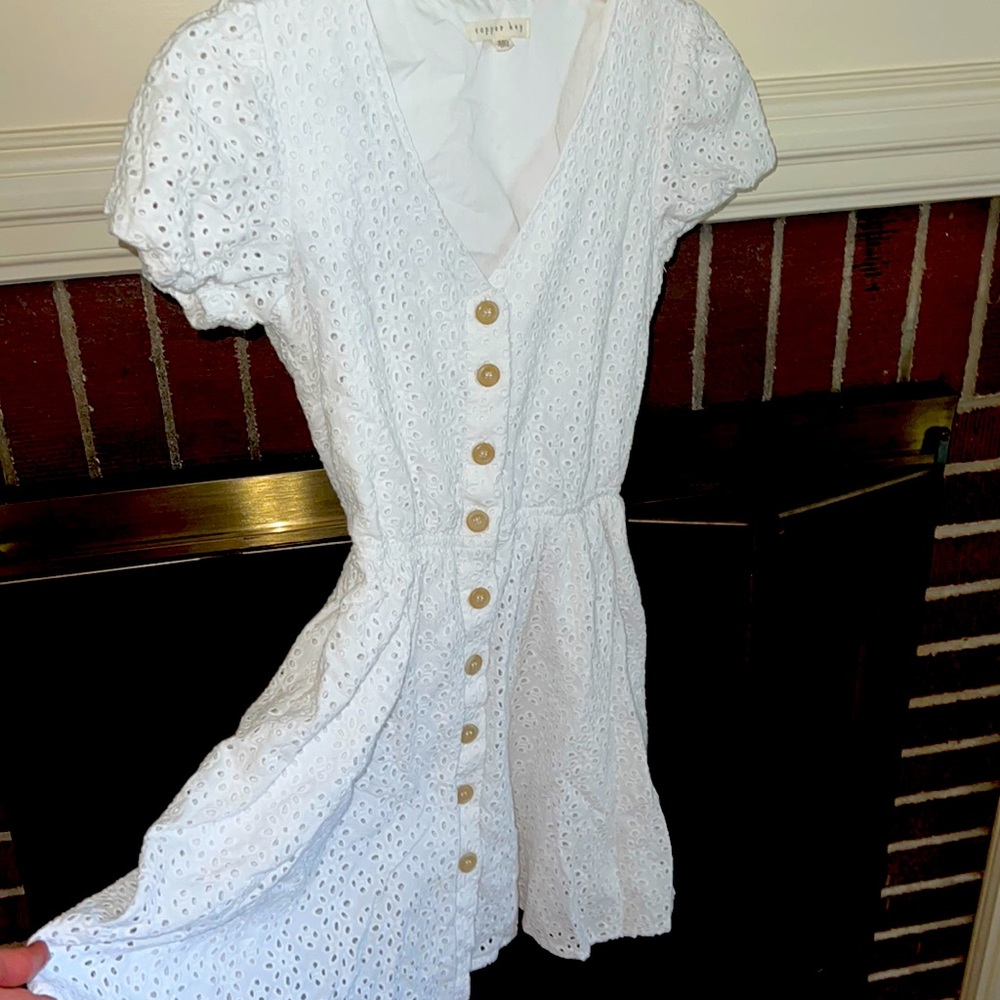 White copper key dress, like new